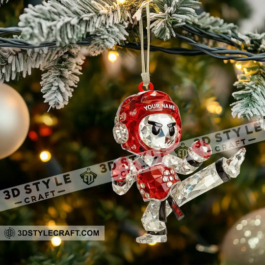 Taekwondo Christmas Home Decor, Christmas Ornament, Personalized Ornament style option 3