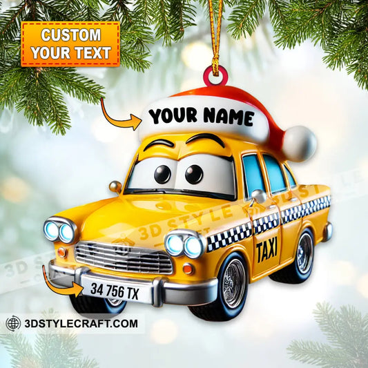 Taxi Driver Christmas Ornament Personalized 3.54’’ / 1