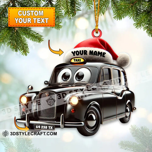 Taxi Old Car Home Decor Christmas Ornament Personalized 3.54’’ / 1