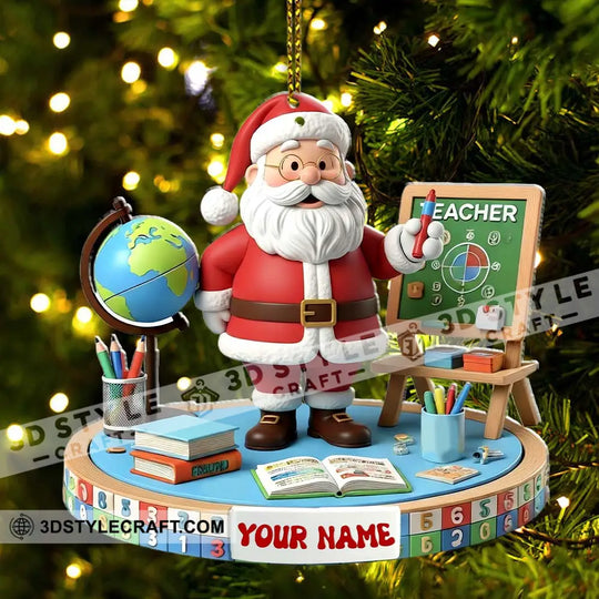 Teacher Christmas Home Decor, Christmas Ornament, Personalized Ornament style option 3