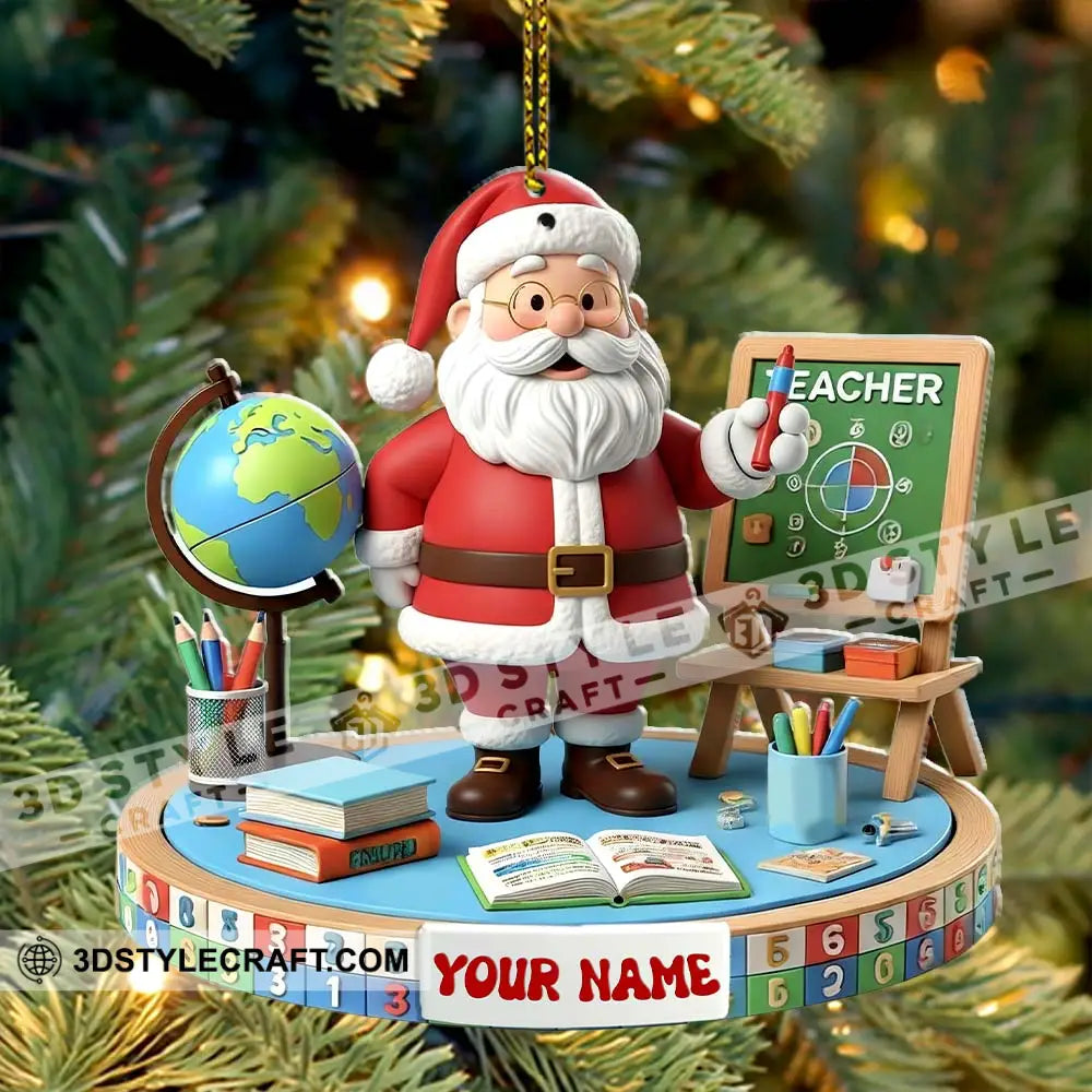 Teacher Christmas Home Decor Christmas Ornament Personalized Ornament Ornament