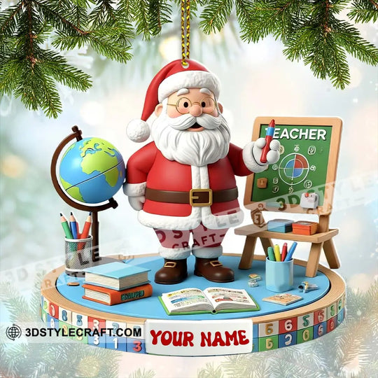 Teacher Christmas Home Decor, Christmas Ornament, Personalized Ornament style option 2