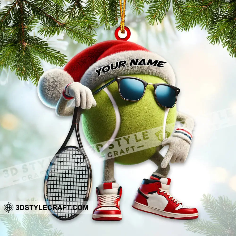 Tennis Ball Home Decor Christmas Ornament Personalized