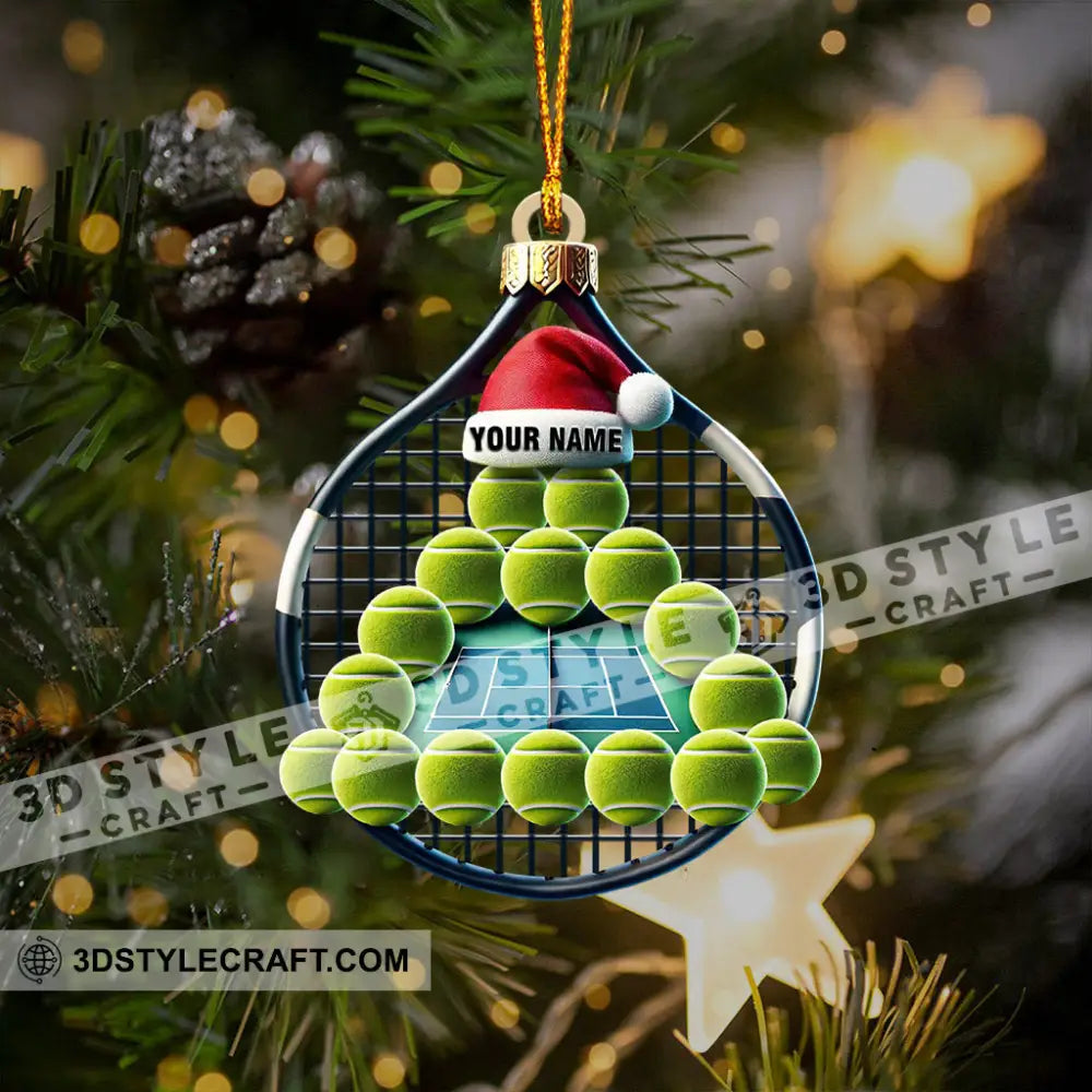 Tennis Balls Christmas Home Decor Ornament Personalized