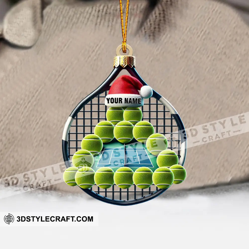 Tennis Balls Christmas Home Decor Ornament Personalized