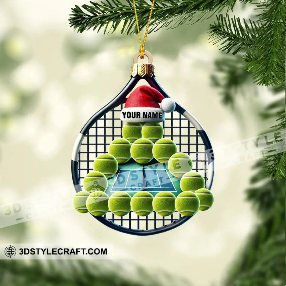 Tennis Balls Christmas Home Decor Ornament Personalized