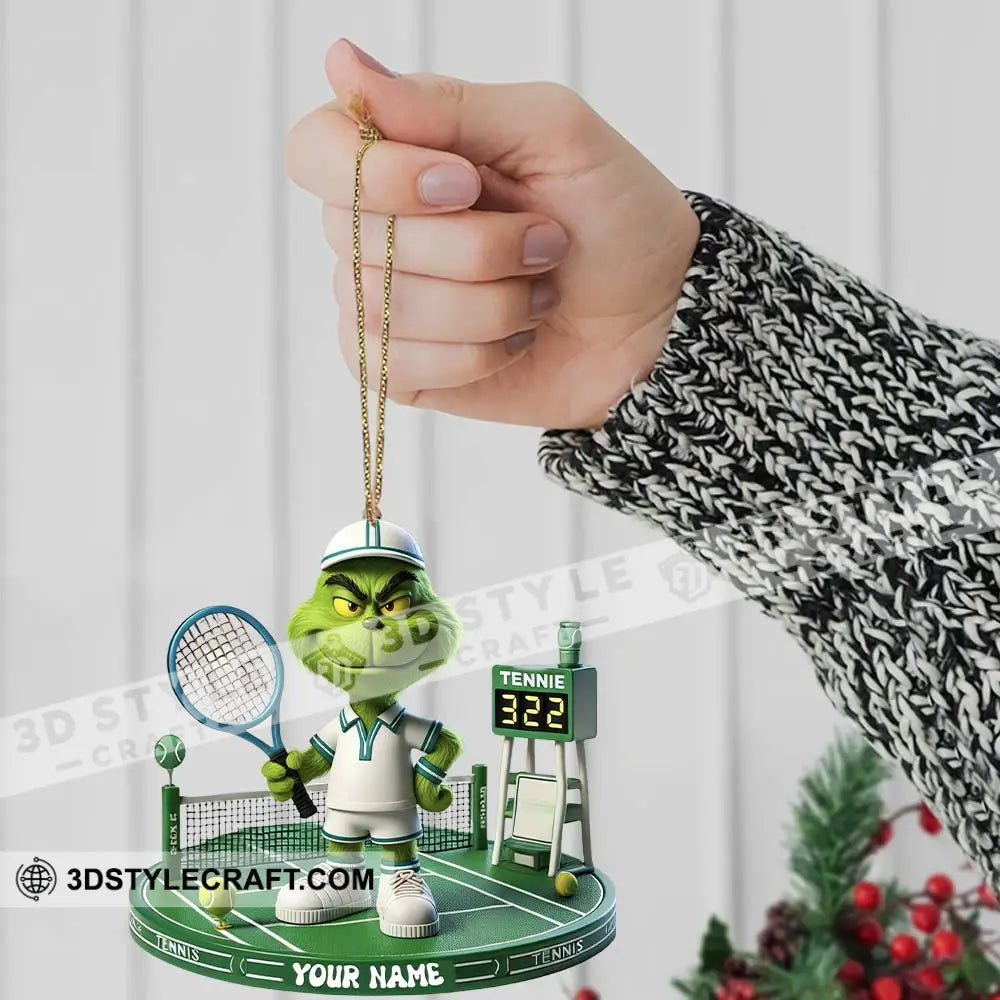 Tennis Christmas Home Decor Christmas Ornament Personalized Ornament Ornament