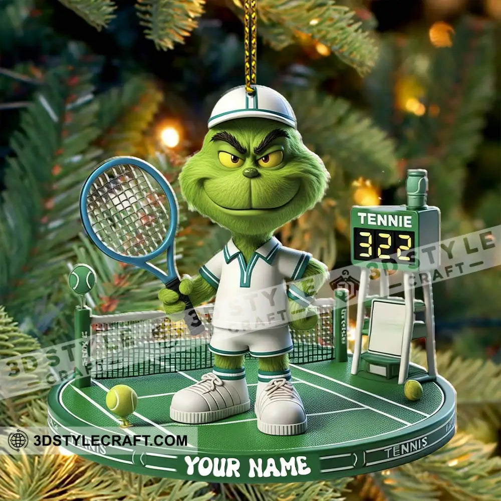 Tennis Christmas Home Decor Christmas Ornament Personalized Ornament Ornament