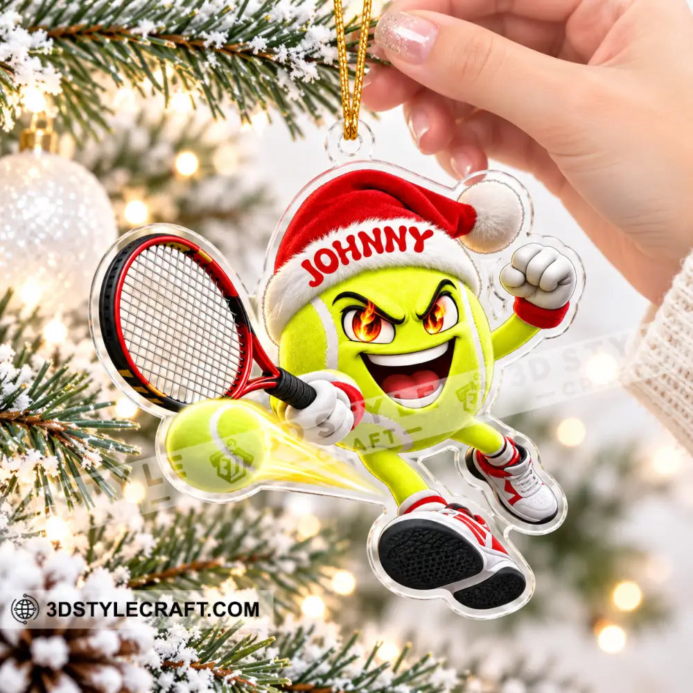 Tennis Home Decor Christmas Ornament Personalized Ornament - Ornament