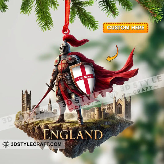 The Best England Warrior Ornament Personalized 3.54’’ / 1