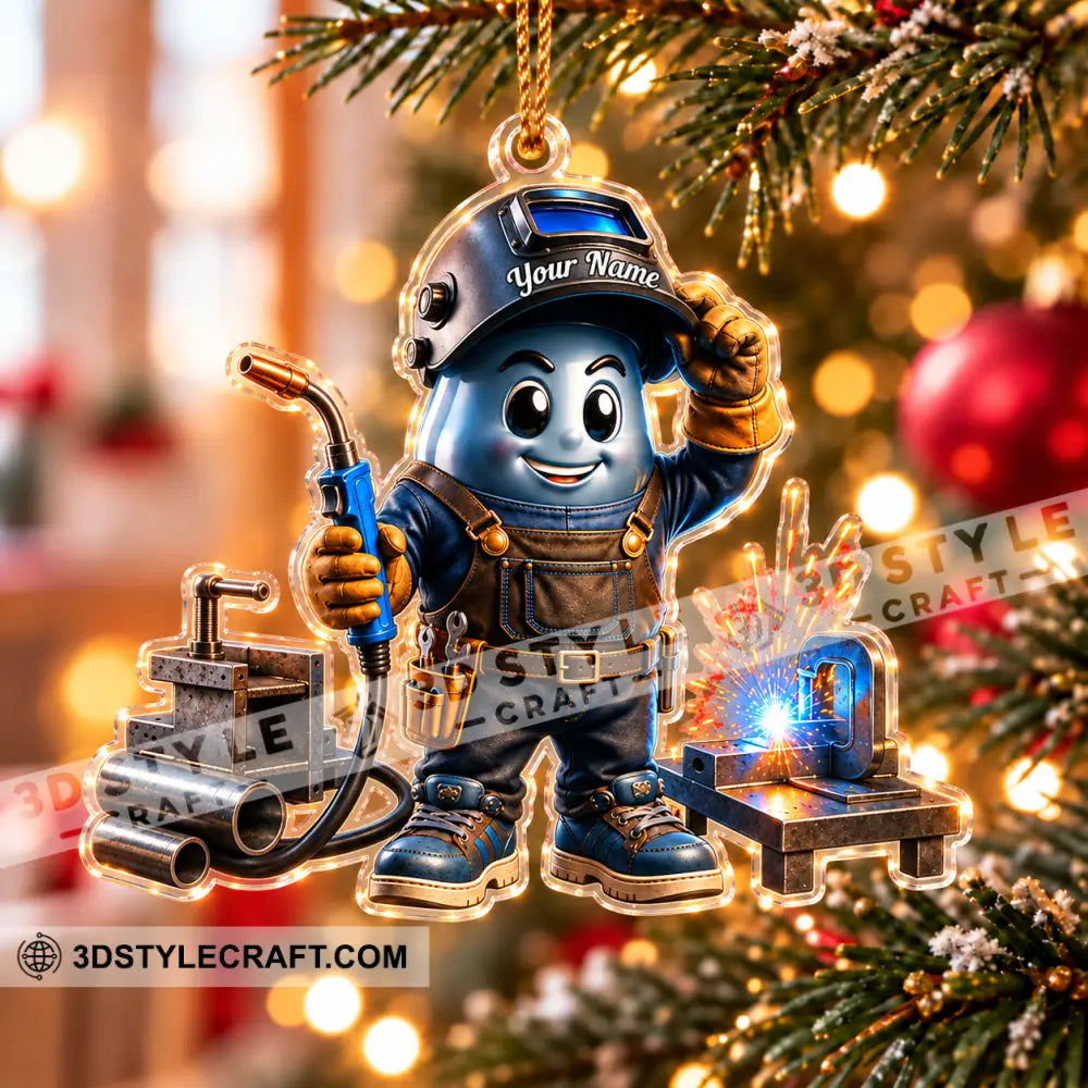 The Welder Home Decor Christmas Ornament Personalized Ornament - Ornament