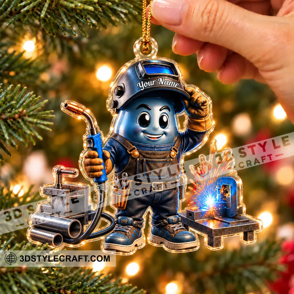 The Welder Home Decor Christmas Ornament Personalized Ornament - Ornament