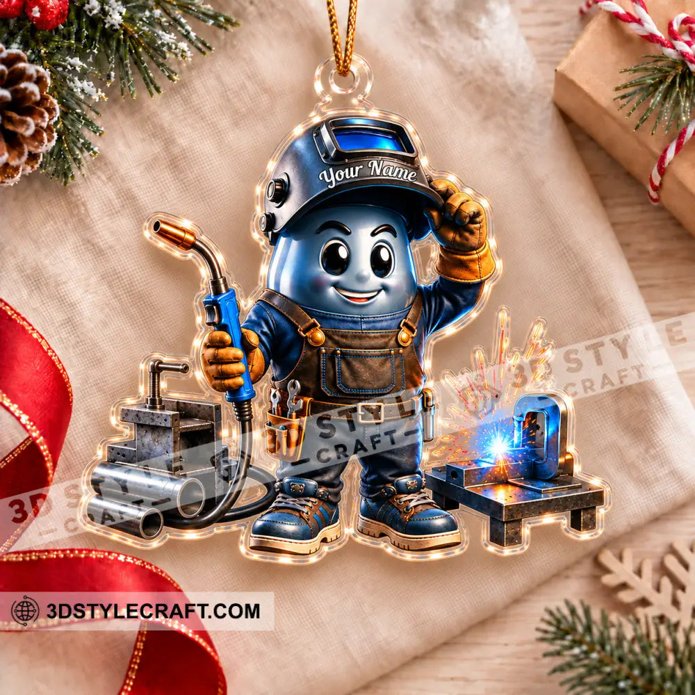 The Welder Home Decor Christmas Ornament Personalized Ornament - Ornament