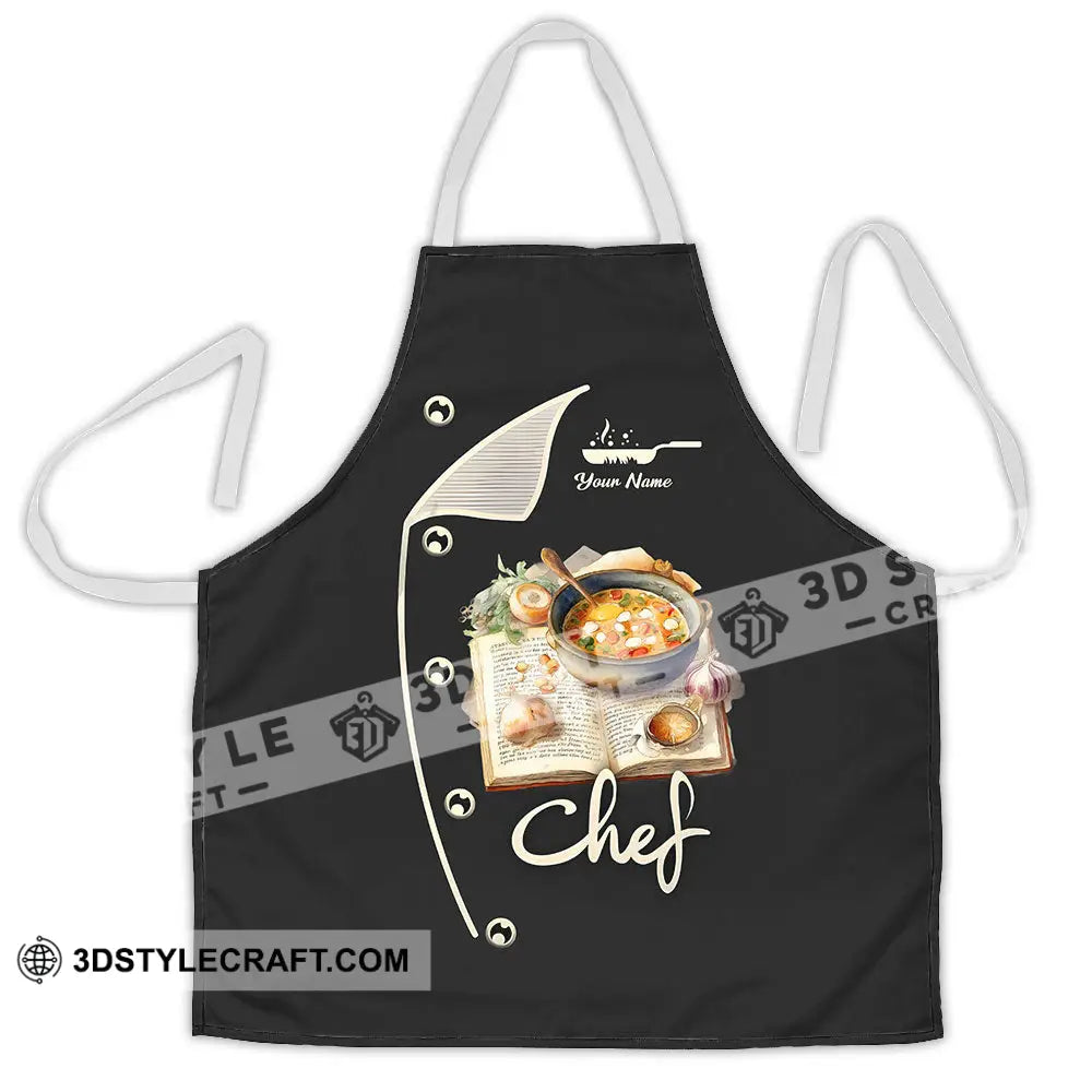 Unisex Apron - Custom Name For Chef Cooking Recipe