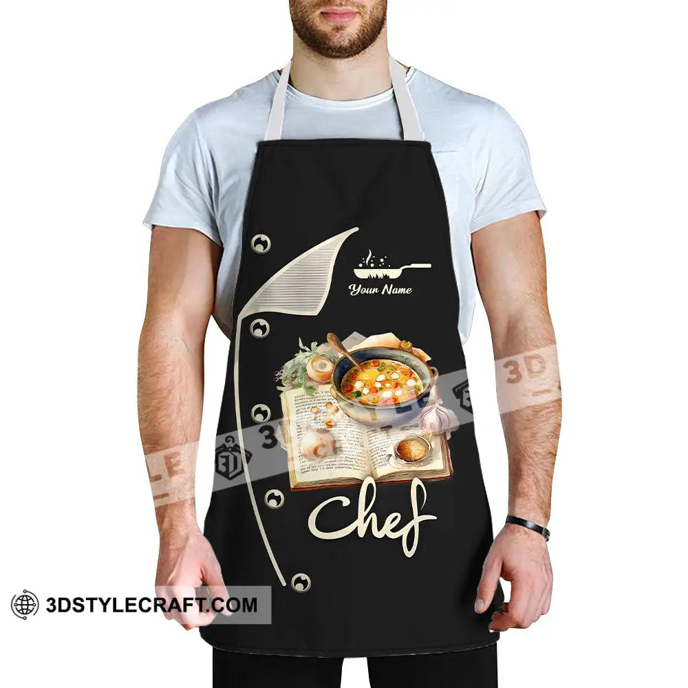 Unisex Apron - Custom Name For Chef Cooking Recipe