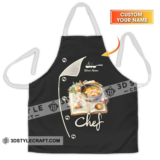 Unisex Apron - Custom Name For Chef Cooking Recipe