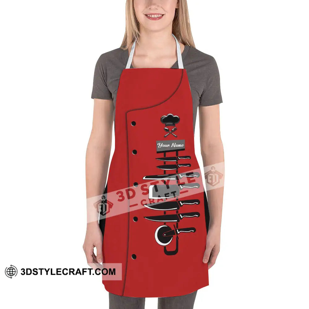 Unisex Apron - Custom Name For Chef Knife Collection