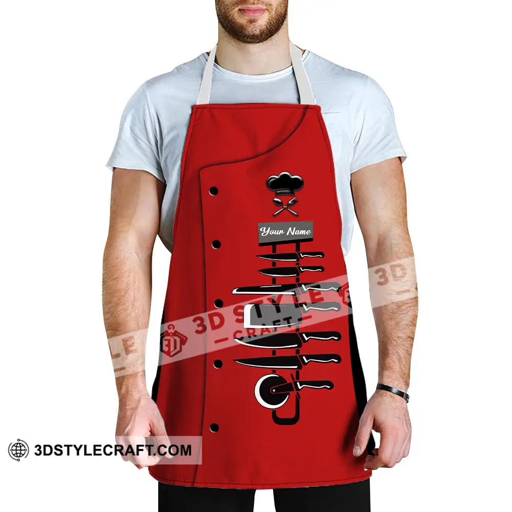 Unisex Apron - Custom Name For Chef Knife Collection