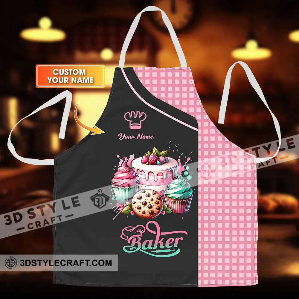 Unisex Apron - Custom Name Sweet Cake Apparel For Baker