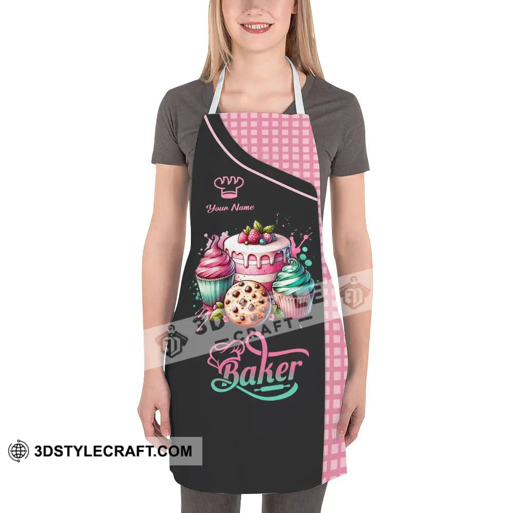 Unisex Apron - Custom Name Sweet Cake Apparel For Baker