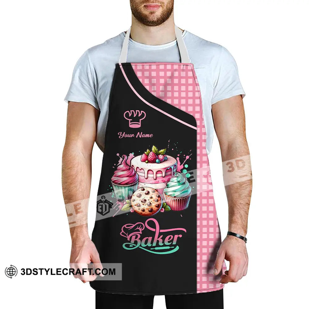 Unisex Apron - Custom Name Sweet Cake Apparel For Baker