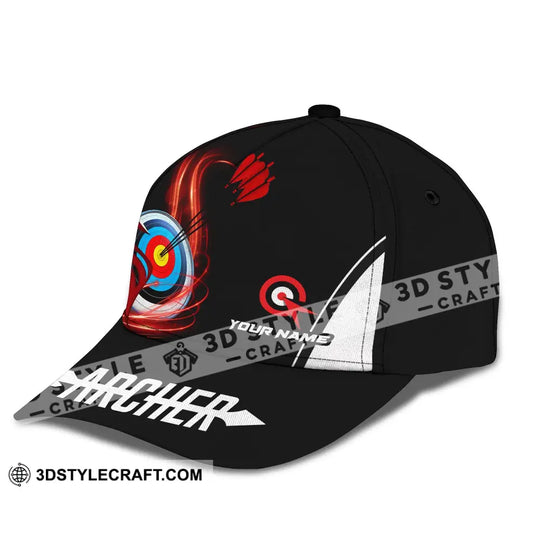 Unisex Cap, Custom Archery Sport Cap, Red Wave style option 3