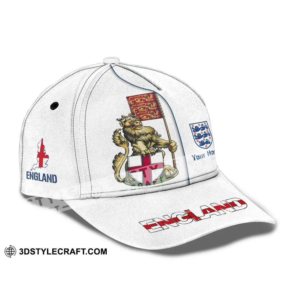 Unisex Cap Custom England Football Name The Three Lions