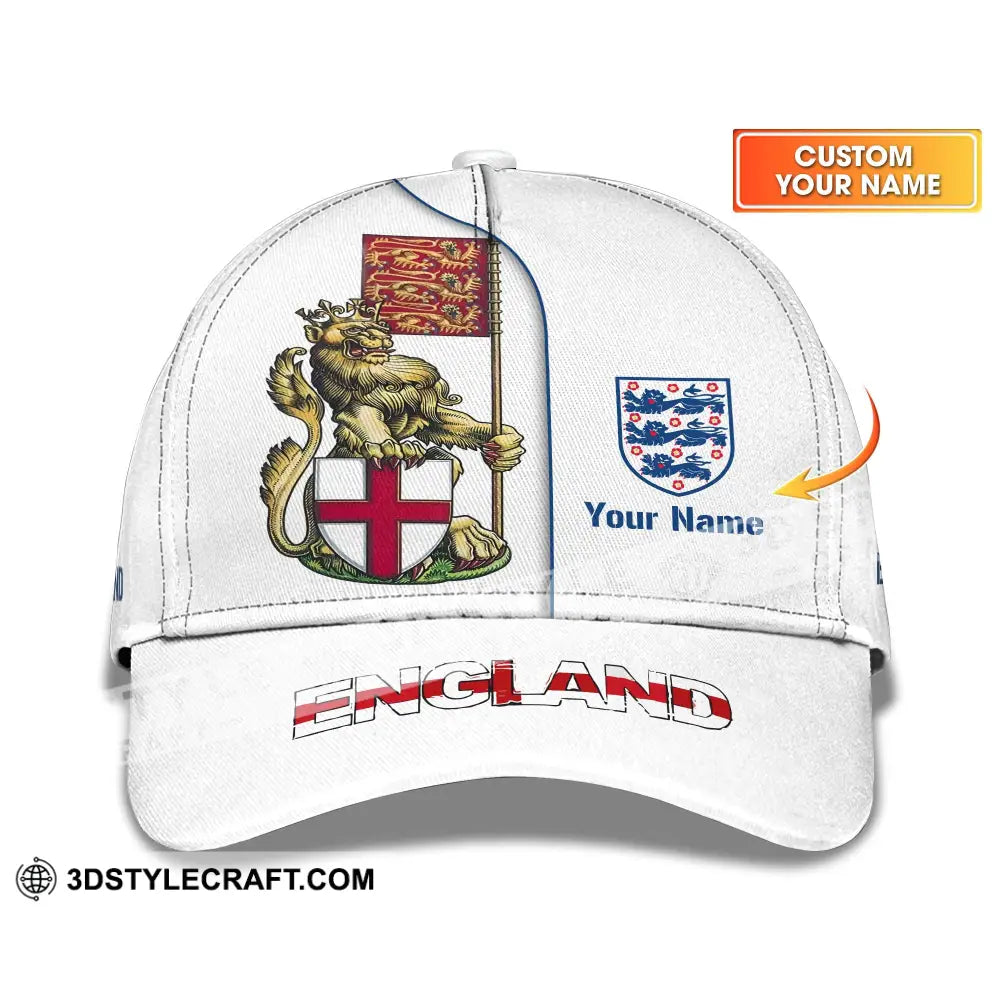 Unisex Cap Custom England Football Name The Three Lions