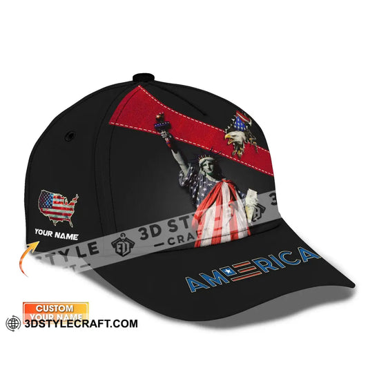 Unisex Cap Custom Name 3D - America Icon Liberties