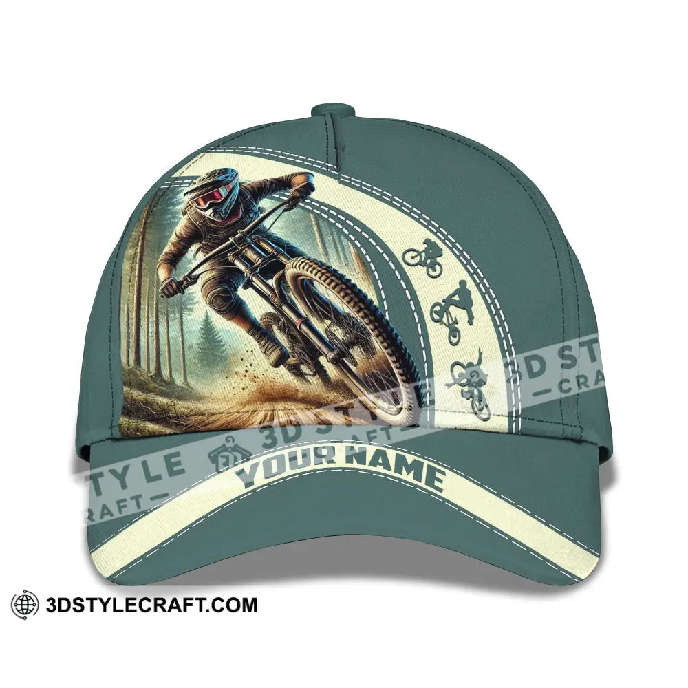 Unisex Cap Custom Name Mountain Bike Hat