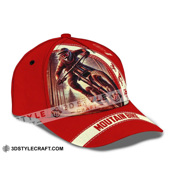 Unisex Cap, Custom Name Mountain Bike Hat style option 3