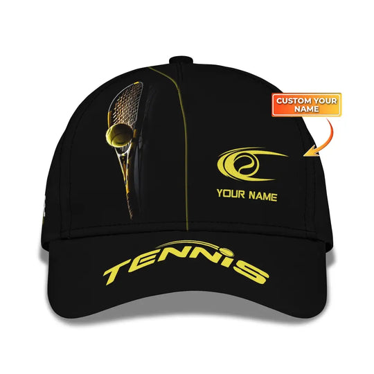 Unisex Cap, Custom Tennis Classic Cap, Tennis Hat, Gift for Tennis Lovers style option 1