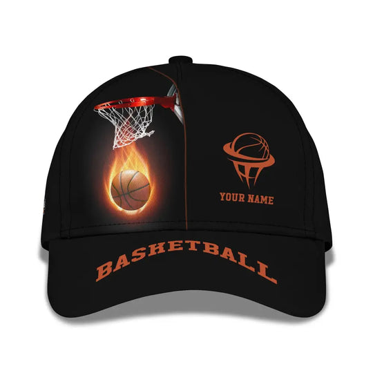Unisex Cap, Personalized Basketball Classic Cap, Basketball Hat, Gift for Basketball Lovers style option 4