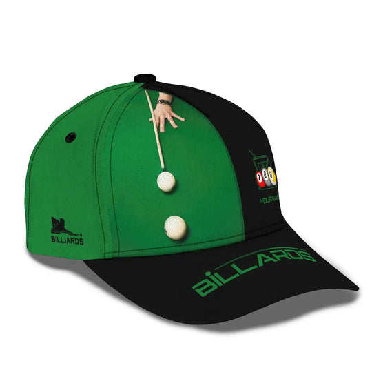 Unisex Cap, Personalized Billiard Classic Cap, Billiard Hat, Gift for Billiard Lovers style option 3
