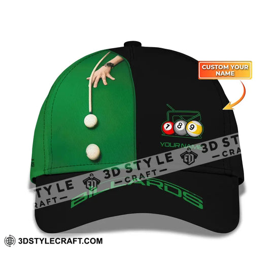 Unisex Cap, Personalized Billiard Classic Cap, Billiard Hat, Gift for Billiard Lovers style option 1