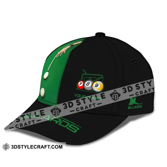 Unisex Cap, Personalized Billiard Classic Cap, Billiard Hat, Gift for Billiard Lovers style option 2