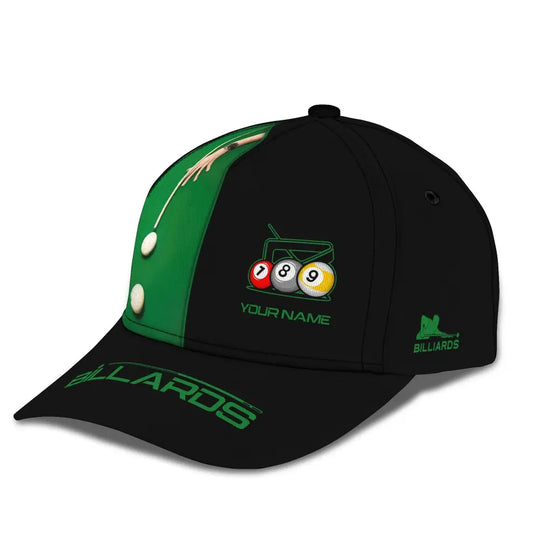 Unisex Cap, Personalized Billiard Classic Cap, Billiard Hat, Gift for Billiard Lovers style option 2