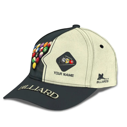 Unisex Cap, Personalized Billiards Classic Cap, Billiards Hat, Gift for Billiards Lovers style option 2