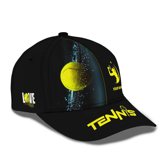 Unisex Cap, Personalized Tennis Classic Cap, Tennis Hat, Gift for Tennis Lovers style option 3
