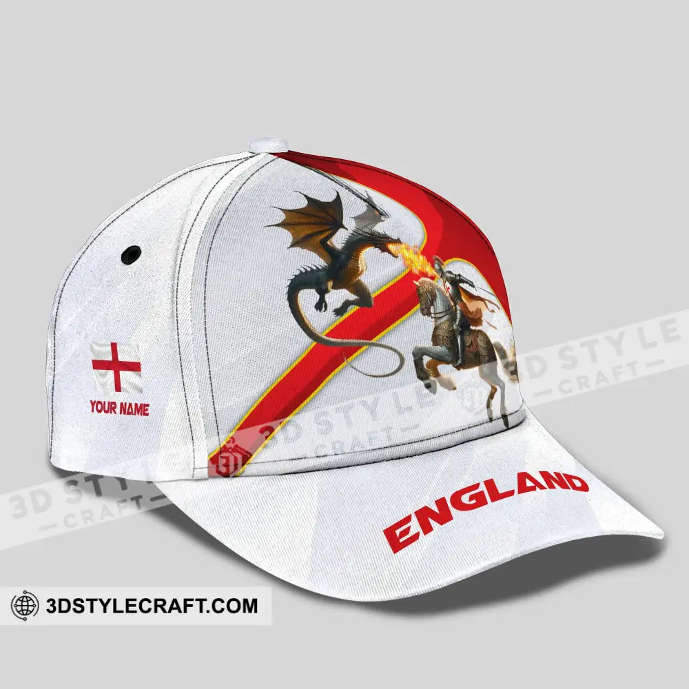 Unisex Classic Cap England English Hat Knight Apparel T-Shirt