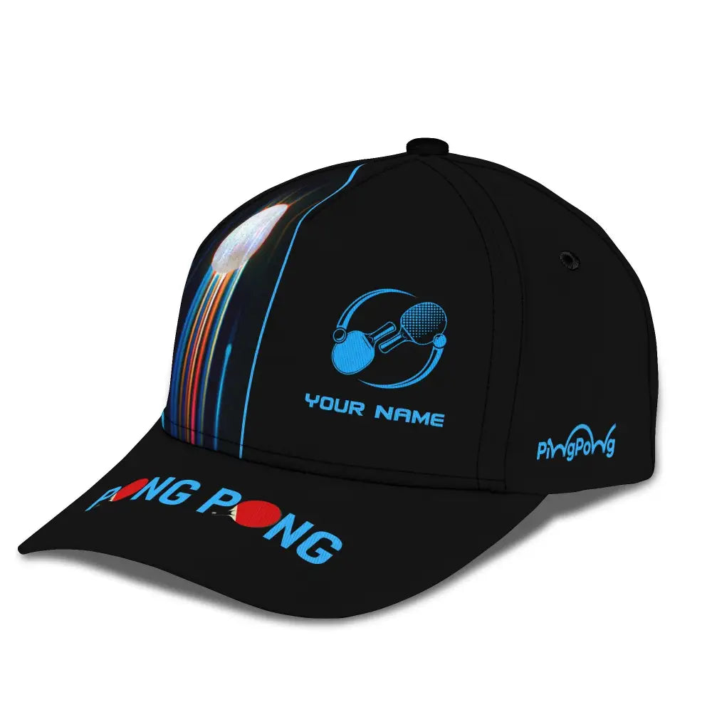 Unisex Classic Cap Ping Pong Table Tennis Club Clothing T-Shirt