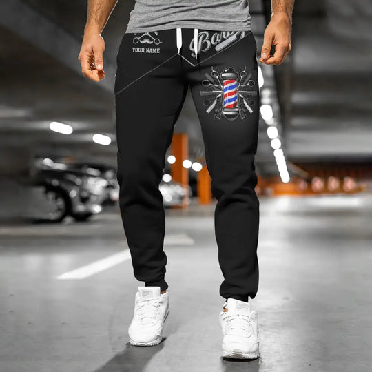 Unisex Clothing, Barber Jogger, Barber Sportwear, Jogger Pant For Men and Women style option 4