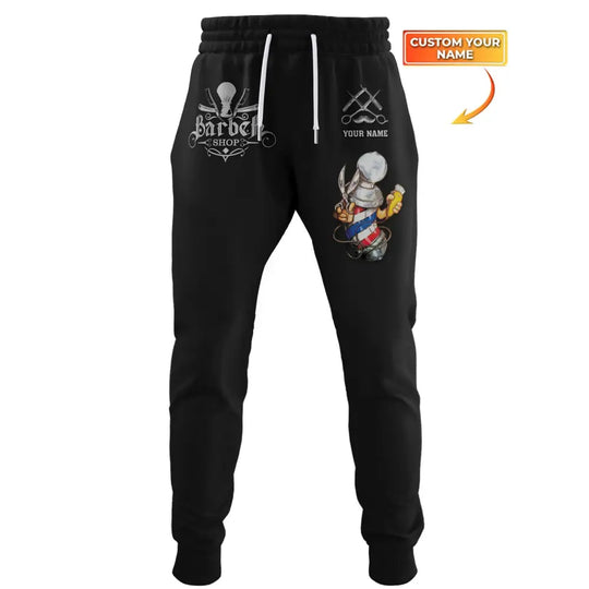 Unisex Clothing, Barber Jogger, Barber Sportwear, Jogger Pant For Men and Women style option 1