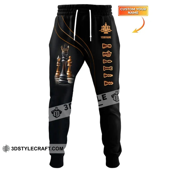 Unisex Clothing, Chess Jogger, Chess Sportwear, Jogger Pant For Chess Lover style option 1