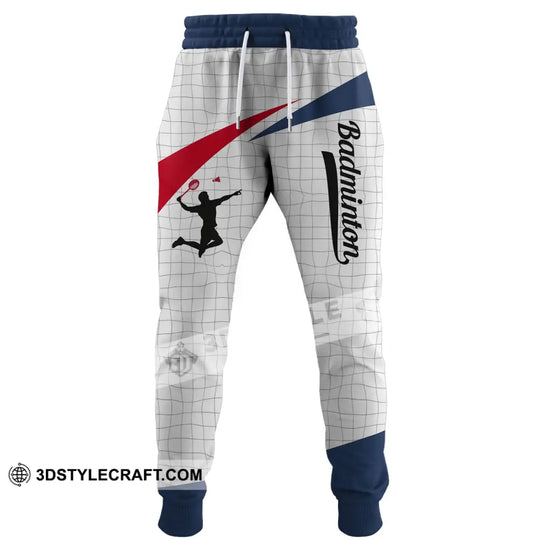 Unisex Clothing, Custom Badminton Jogger, Badminton Jogger Pants, Gift for Badminton Lovers style option 3