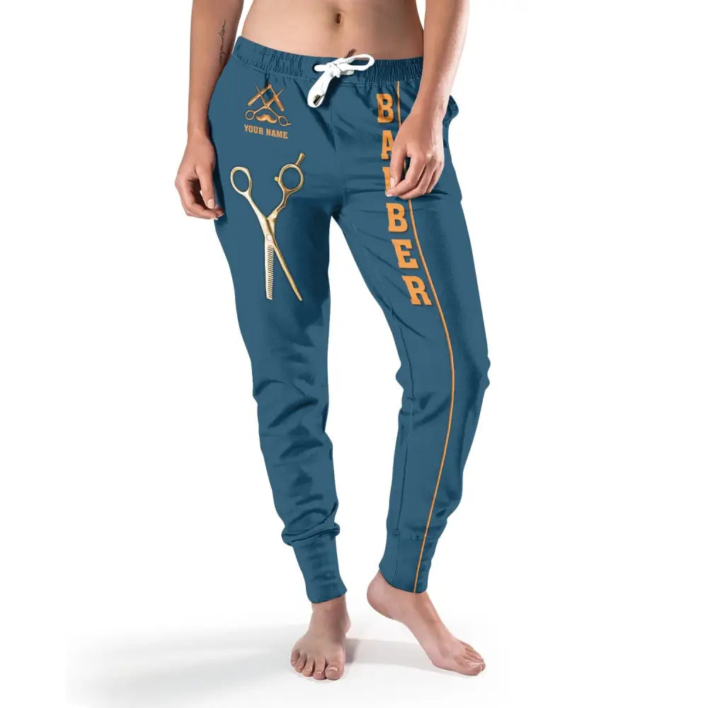 Unisex Clothing Custom Barber Jogger Sportwear Pants For Men And Women