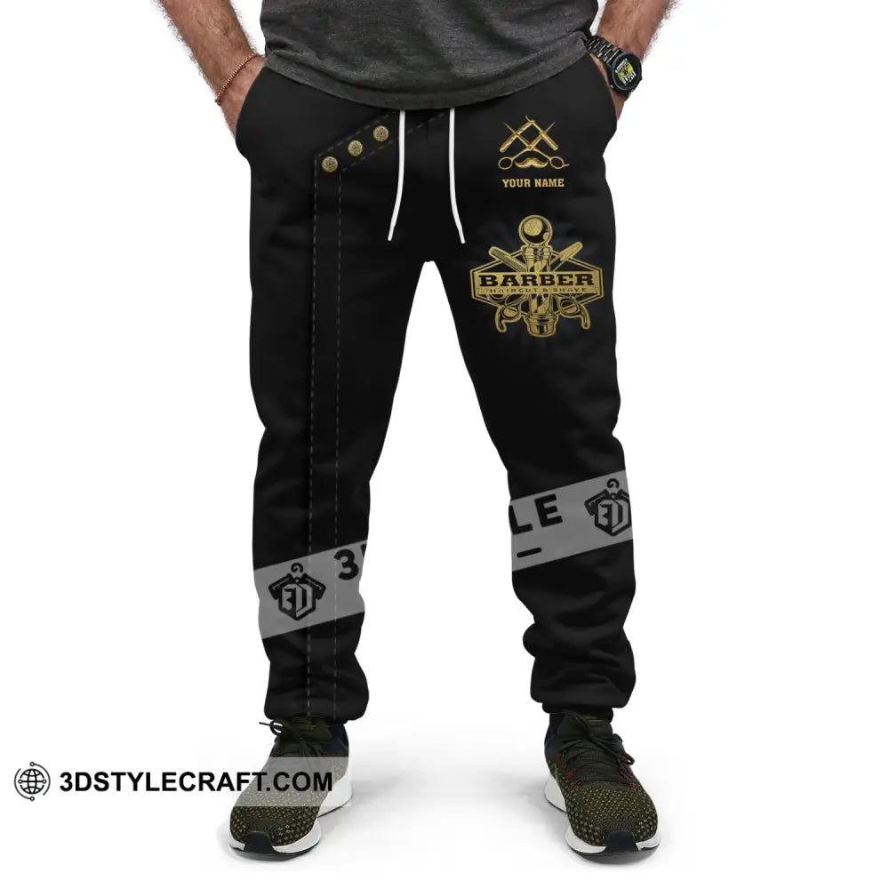 Unisex Clothing Custom Barber Jogger Sportwear Pants For Men And Women