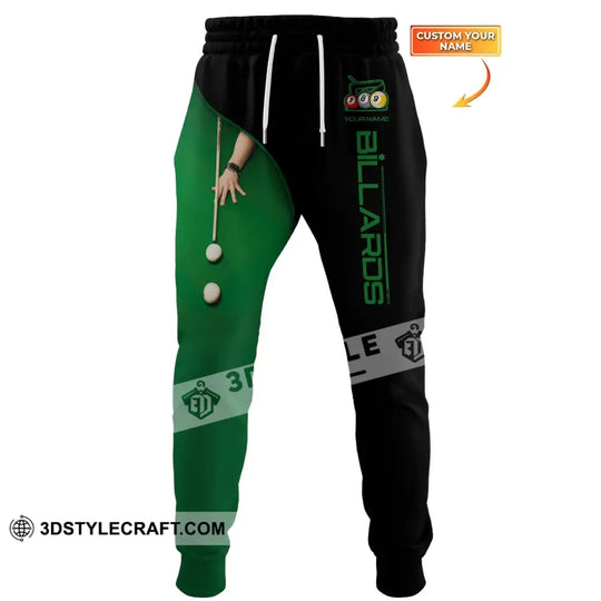 Unisex Clothing, Custom Billiard Jogger, Billiard Jogger Pants, Gift for Billiard Lovers style option 1
