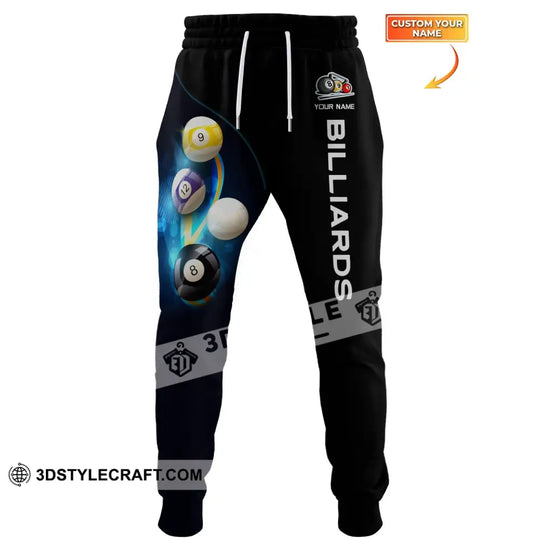 Unisex Clothing, Custom Billiards Jogger, Billiards Jogger Pants, Gift for Billiards Lovers style option 1