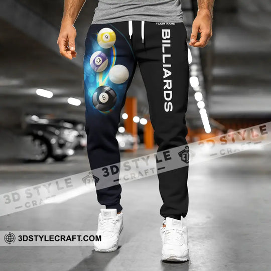 Unisex Clothing, Custom Billiards Jogger, Billiards Jogger Pants, Gift for Billiards Lovers style option 2